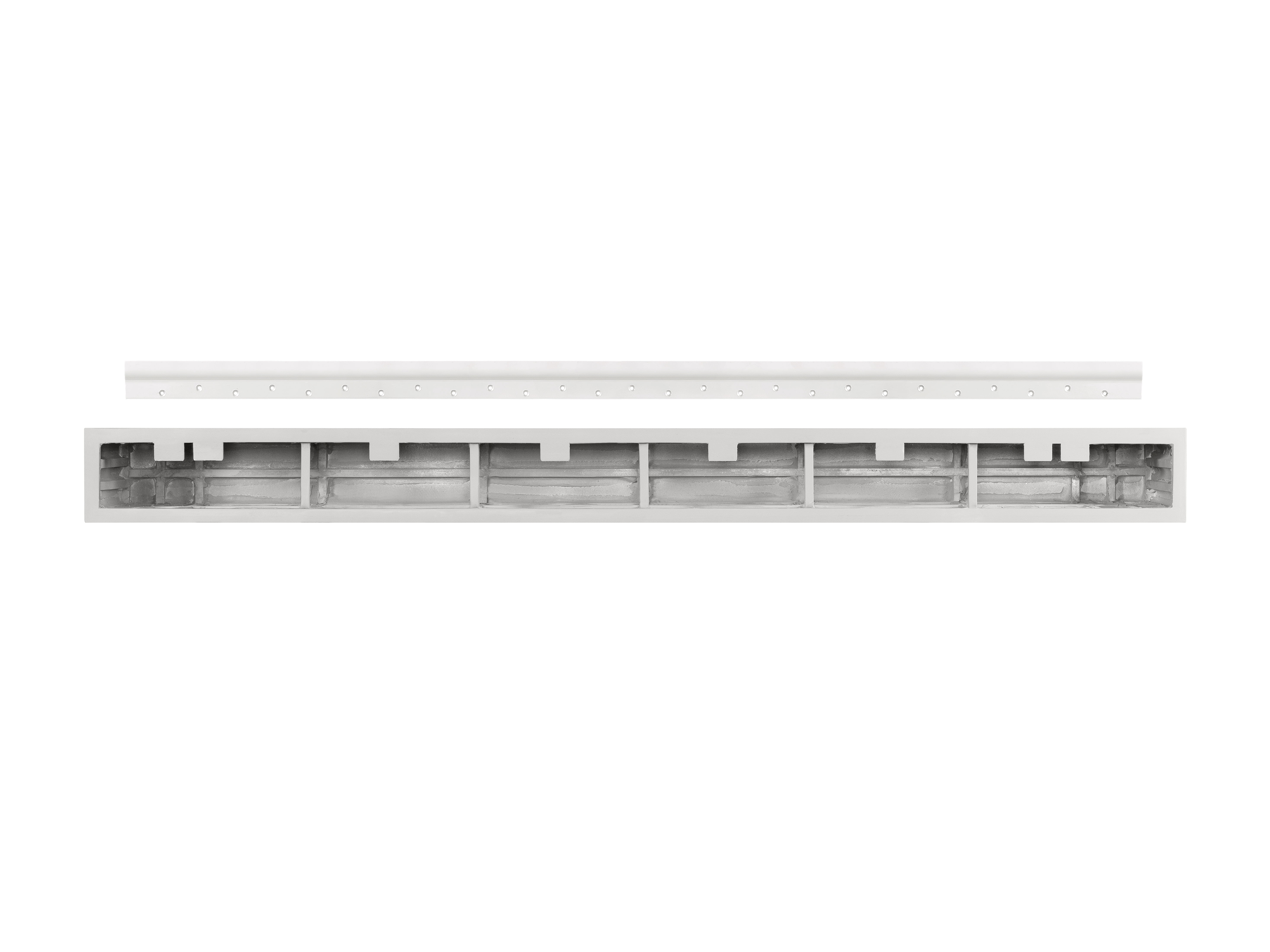 The Zachary 60" Non-Combustible Mantel Shelf Whitewash Finish