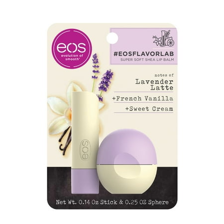 Balm Lavender - eos flavorlab Lavender Latte Lip Balm Sphere and Stick 0.39 oz