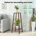 thumbnail image 6 of VIVOSUN Bamboo Plant Stand, 2-Tier Tall Plant Shelf, Multifunctional Plant Rack for Indoor Plant Display in Patio, Living Room, Balcony or Bedroom, 6 of 6