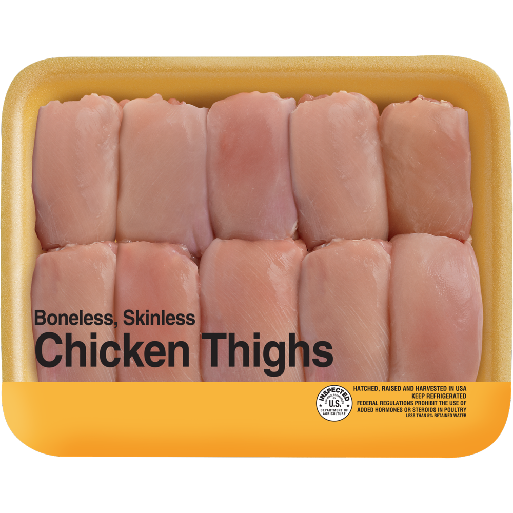 Freshness Guaranteed Boneless Chicken Thighs, 2.75 4.0 lb Walmart