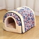 thumbnail image 1 of Dog Pet House Dog Bed For Dogs Cats Small Animals Sleeping Bed Indoor Soft Cozy Dog Cave Bed Foldable Removable Warm Cats Kennel ShopWise Round, 1 of 22