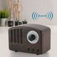thumbnail image 3 of Radio FM portátil y barra de sonido para música con conectividad inalámbrica Altavoz Bluetooth estilo madera, 3 of 8