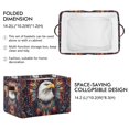 thumbnail image 2 of Yayeee 2 Pack Canvas Storage Basket with Handles for Shelves Fabric Bins Closet Organizer, Brown Abstract Eagle, 2 of 8