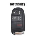 thumbnail image 2 of DON'T TOUCH MY KEY 5 Buttons Leather Vehicle Key Fob Case Cover Keyless for Jeep Grand Cherokee Chrysler Fiat, 2 of 7