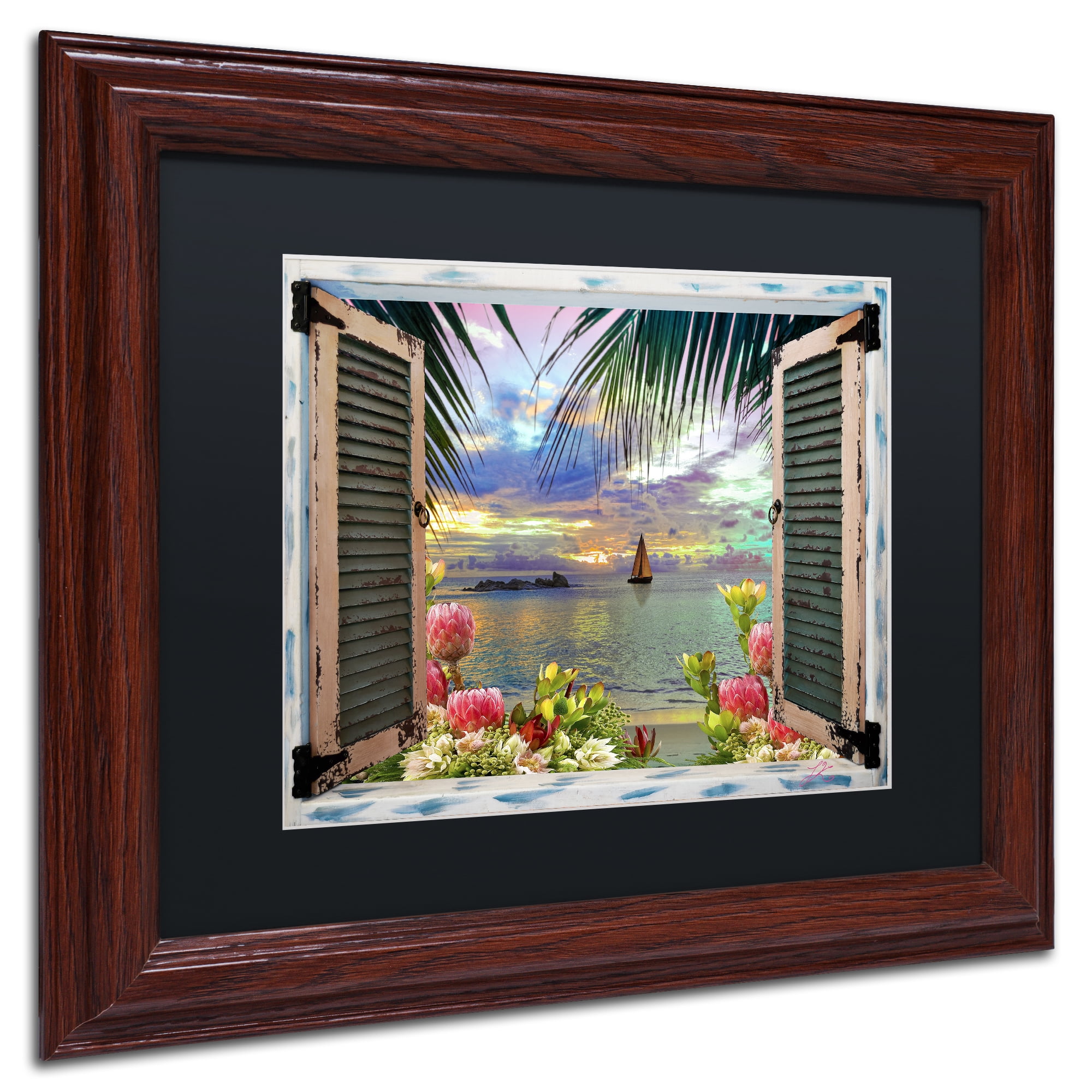 Trademark Art Landscape Framed Art Print, by Leo Kelly