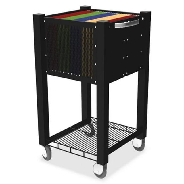 InstaCart Sidekick File Cart, 15w x 16-1/2d x 27-3/4h, Black