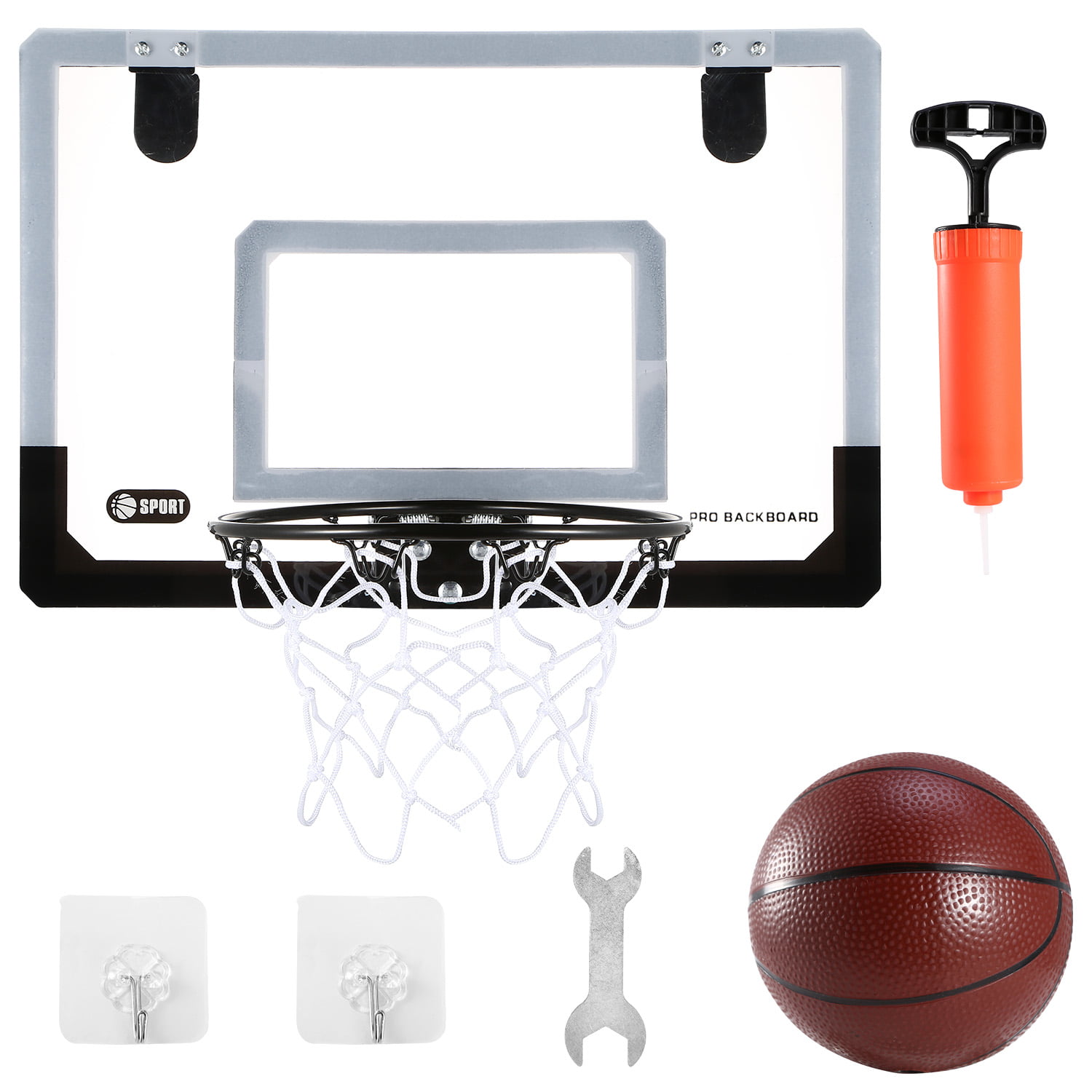 Mini Basketball Hoop Backboard Systems Indoor Outdoor Net Goal Home Office Room 