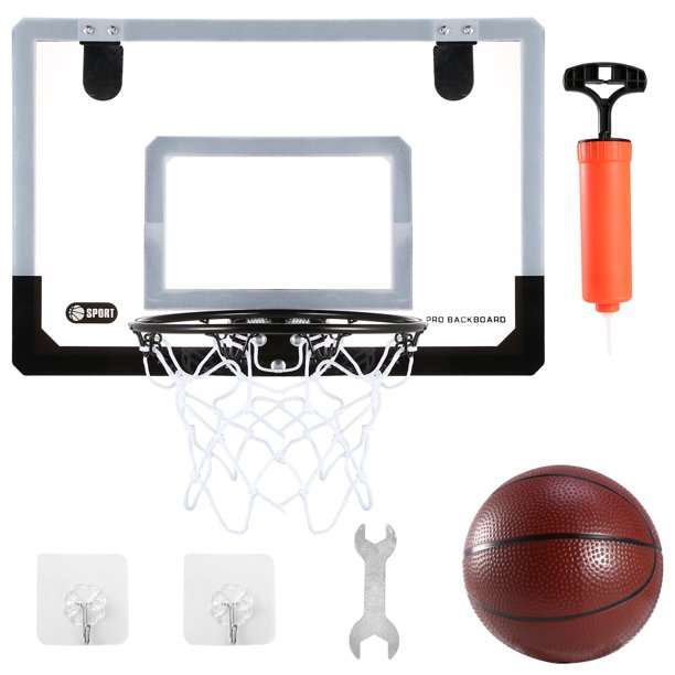 Mini Basketball Hoop System Set Over the Door with Backboard Breakaway