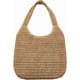 thumbnail image 1 of Bolso bohemio de paja tejida para mujer, bandolera, bolso tote rectangular, tejido natural peruano con interior de poliéster., 1 of 6