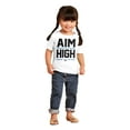thumbnail image 4 of US Air Force Aim High USAF Logo Toddler Boy Girl T Shirt Infant Toddler Brisco Brands 4T, 4 of 6