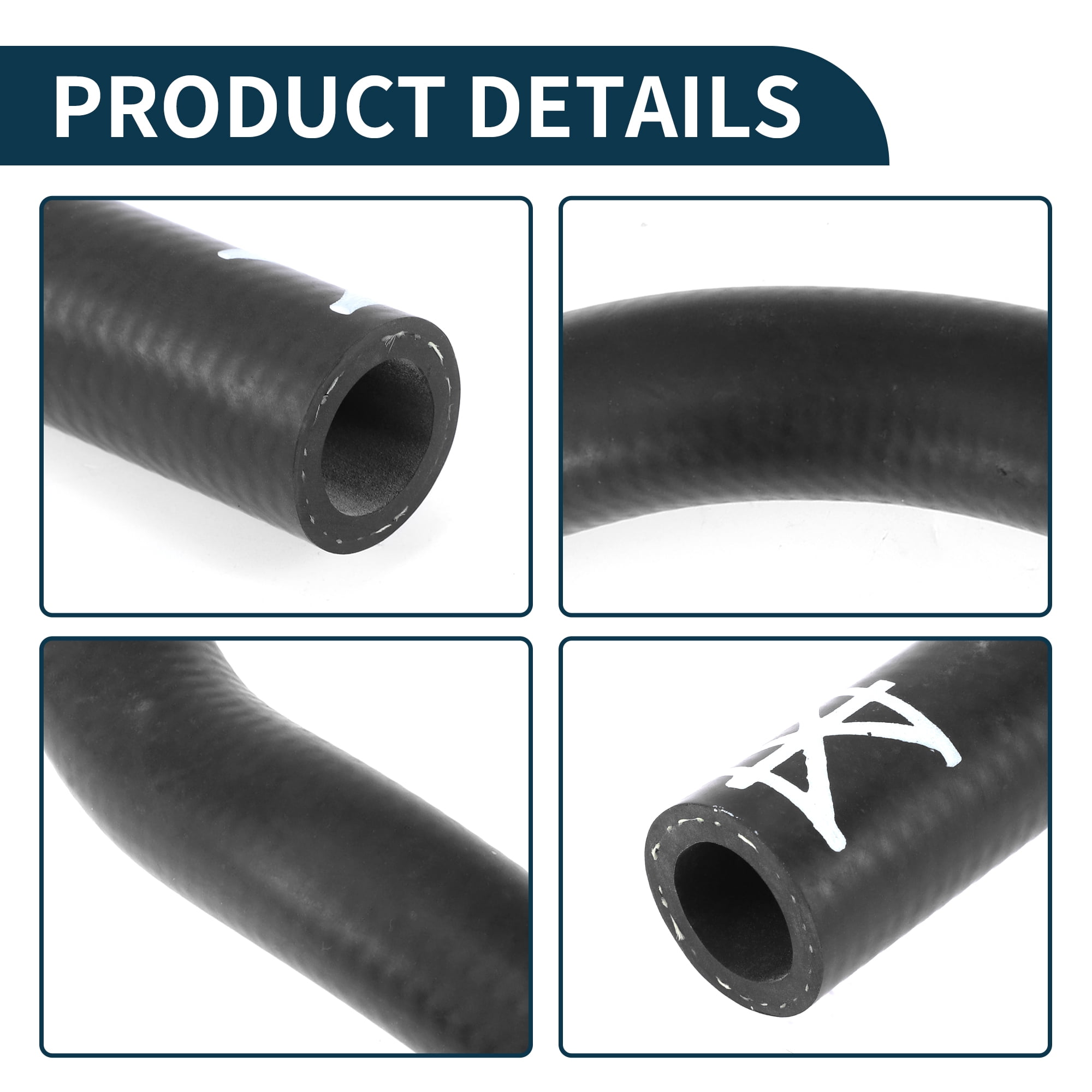 Unique Bargains Radiator Hose for Volkswagen CC 2009-2017 Rubber 1 Pcs Coolant Pipe