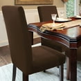 thumbnail image 2 of PiccoCasa Dinning Room Hotel Stretch Chair Cover Removable Slipcover Coffee Color, 2 of 8