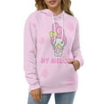 thumbnail image 3 of Kuromi And My Melody Hoodie 3D Print Pullover Hooded Long Sleeve Sweatshirts Tops Blouse with Pocket for Mens Womens, 3 of 6