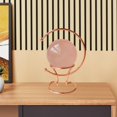 thumbnail image 1 of Soporte de bola de cristal de Metal, soporte de exhibición de bola estable, regalos de cumpleaños, resistentes, estante de bola de cristal con Rosa, 1 of 10