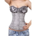 thumbnail image 1 of LELINTA Women's Vintage Jacquard With Pattern Lace Boned Overbust Corset Busiter Top Plus Size S-6XL, 1 of 8