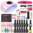 thumbnail image 1 of Juego de uñas con lámpara de uñas, secador de uñas, máquina de taladro de uñas, juego de manicura, Geles de uñas polivinílicos, juego de esmaltes de Gel para uñas, juegos de arte de uñas Soak-off Tan Jianjun unisex, 1 of 2