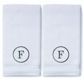 thumbnail image 3 of Monogrammed Hand Towels for Bathroom Kitchen Makeup | Personalized Gift for Wedding-Bridal | Classic Font Custom Luxury Turkish Towel | Spa Collection, Oversized, 16 X 30 Inch, Set of 2, 3 of 3