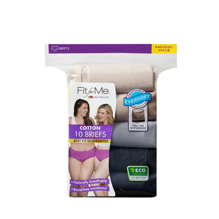 Fruit of the Loom Women's Plus Size Fit for Me 5 Pack - Import It All