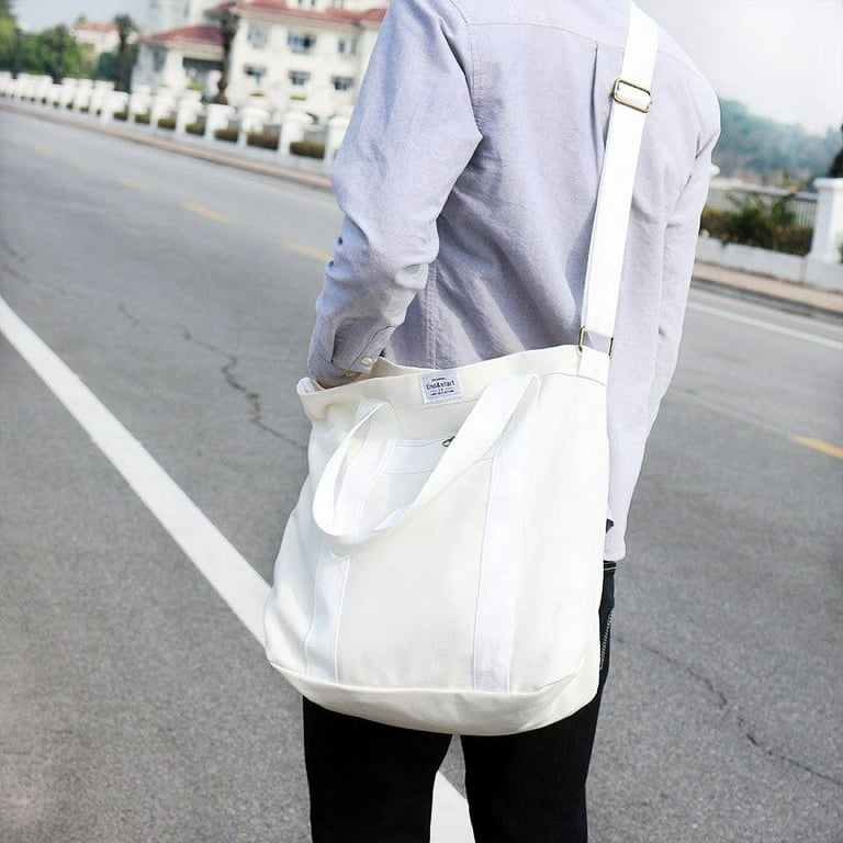 CoCopeaunt Tilorraien new arrive simple student canvas bag men Korean style  casual shoulder messenger bag handbag unisex crossbody bag