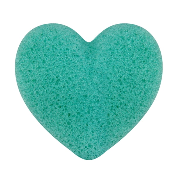 Xihbxyly Esponja Konjac, Limpiador Facial En Forma de Corazón, Disco Exfoliante Suave de Fibra Natural, Limpiador de Carbón Control de Grasa, Exfoliante Facial Suave, Apto para Piel Sensible, Opción