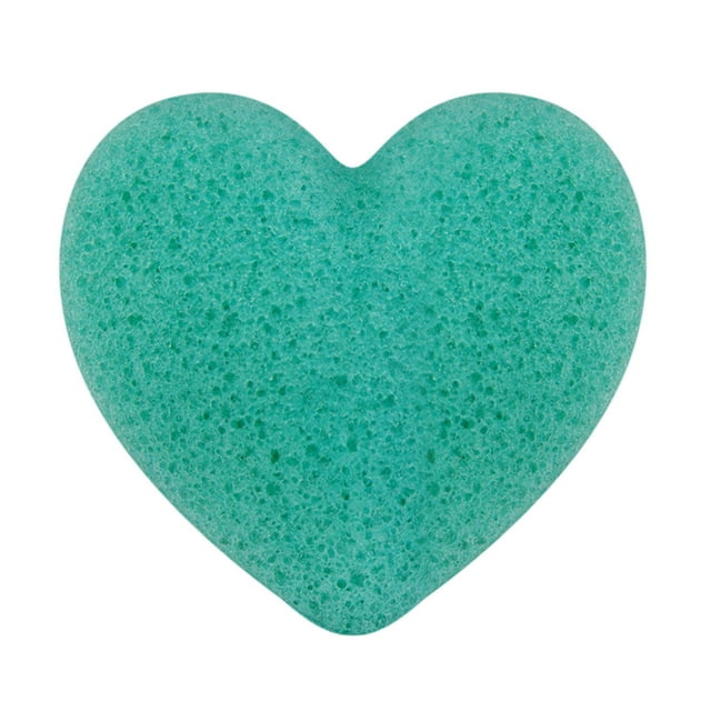 Xihbxyly Esponja Konjac, Limpiador Facial En Forma de Corazón, Disco Exfoliante Suave de Fibra Natural, Limpiador de Carbón Control de Grasa, Exfoliante Facial Suave, Apto para Piel Sensible, Opción
