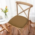thumbnail image 4 of Stretch Chair Seat Covers 1 PCS, Velvet Cushion Covers Washable Seat Cushion Slipcover Dining Room for Hotel, Ceremony, Banquet Wedding Party (6 Color), 4 of 6