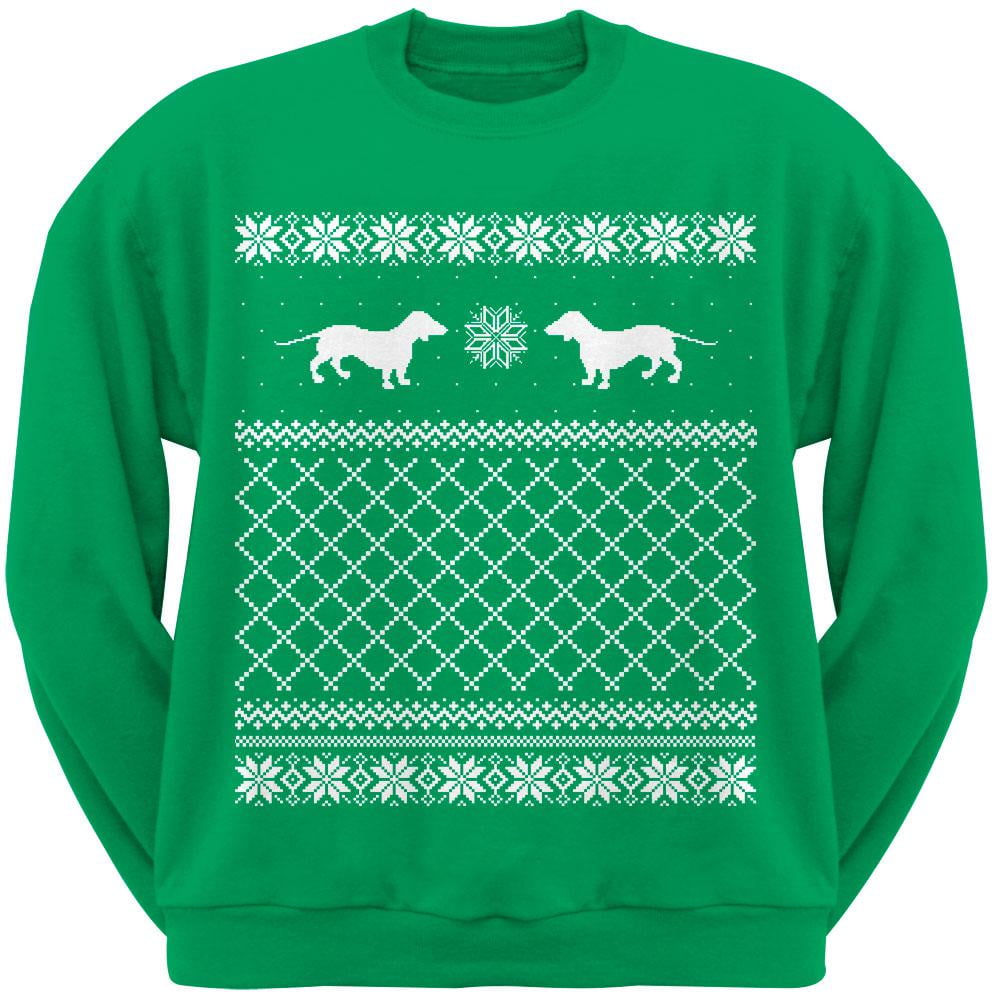 dachshund christmas jumper mens