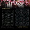 thumbnail image 3 of 288pcs (12 Sheets) Adhesive Tabs Ultrathin Waterproof Breathable Double-Sided Jelly Fake il Sticker Super Sticky Large False il Glue Sticker Transparent Flexible for Manicure - Plus Size, 3 of 5