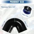 thumbnail image 3 of Unique Bargains 76mm 2.99" 135 Degree Elbow Silicone Reducer Hose Pipe Bend Turbo Water Intercooler Black, 3 of 6