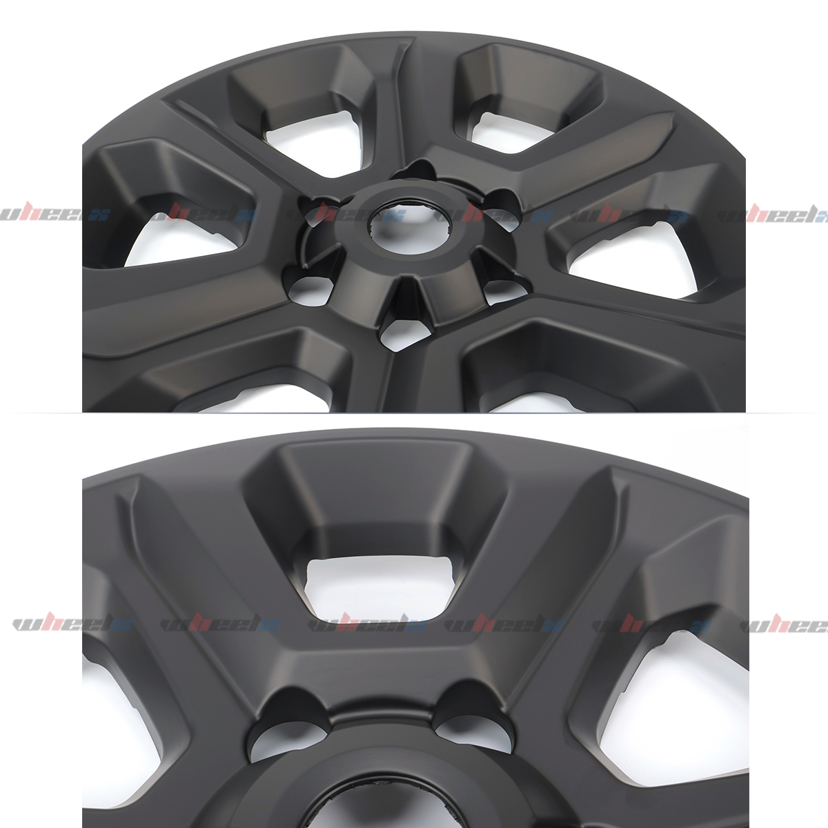 17 inch Hubcap Wheel Skin Covers Compatible with 2014-2024 Toyota 4Runner SR5, Durable ABS Plastic Rim Covers (Set of 4), Fit for Standard Wheels - Snap On Tire Cover Replacement (Matte Black)