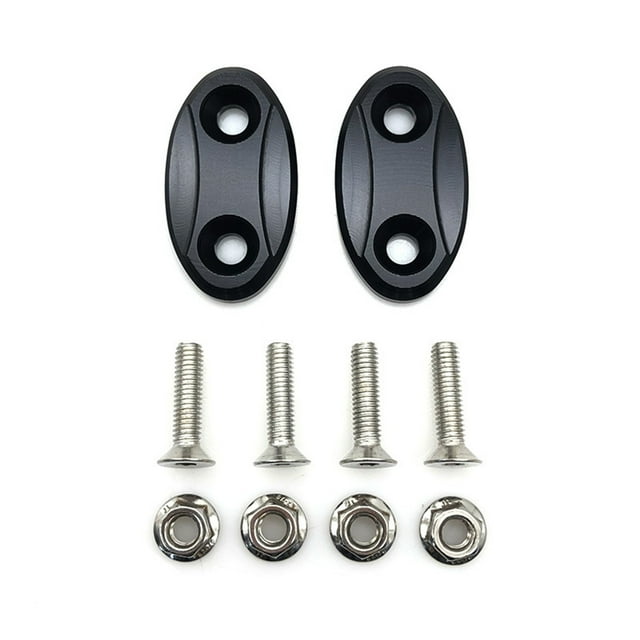 2Pcs Motorcycle Rearview Mirror Block Off Base Plates Mirror Hole Plugs Compatible For S1000RR 2009-2019 / R1 2007-2014