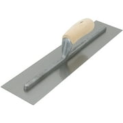 Marshalltown FT363 Finishing Trowel, 14 in L Blade, 4 in W Blade, Steel Blade, Curved Handle, Wood Handle