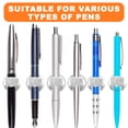 thumbnail image 6 of Sticker -3pcs Metal Spring Pen Clip - Silver, 6 of 7