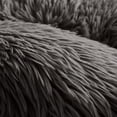 thumbnail image 4 of Furhaven 23" Round Calming Donut Dog Bed with Washable & Removable Cover & Bolster - Shaggy Plush Long Faux Fur Ball Bed - Gray, For Dogs Up to 20 lbs, Small, 4 of 9