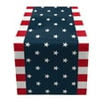 thumbnail image 1 of Holiday Craft Decoration Independence Day Table Flag Patriotic Stripes Wired Edge Ribbon Printing Customized Satin Flag, 1 of 4