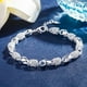 thumbnail image 5 of Pulsera hueca de plata chapada en plata 925, accesorio de moda para mujer, brazalete para muñeca, regalo para chicas, regalo para fiestas, 5 of 8