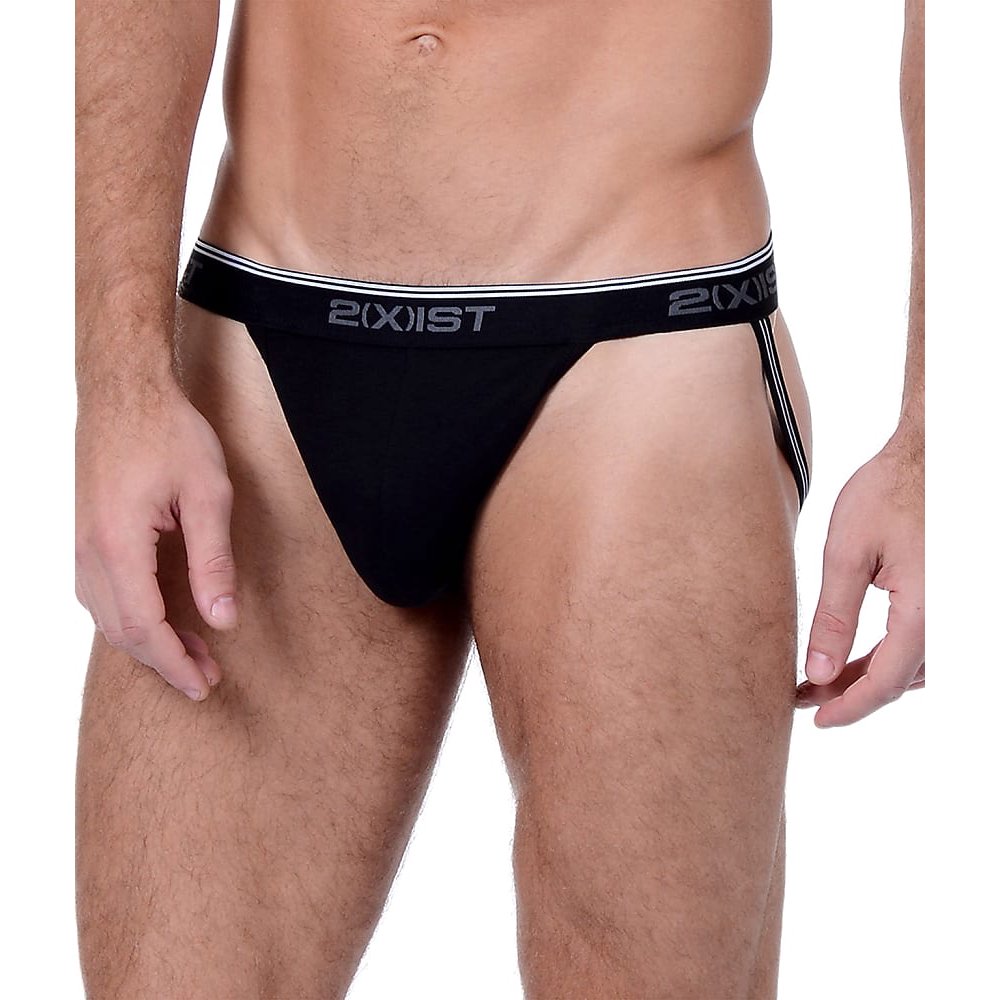 2(X)IST 2(x)ist Mens Stretch Cotton Jock Strap 3Pack Style3102132203
