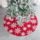 thumbnail image 1 of Hot6sl Ofertas Del Día Falda para Árbol de Navidad con Estampado de Nieve de Terciopelo Rojo para Fiesta de Fiesta con El Mismo Diseño para Mujer, 1 of 7