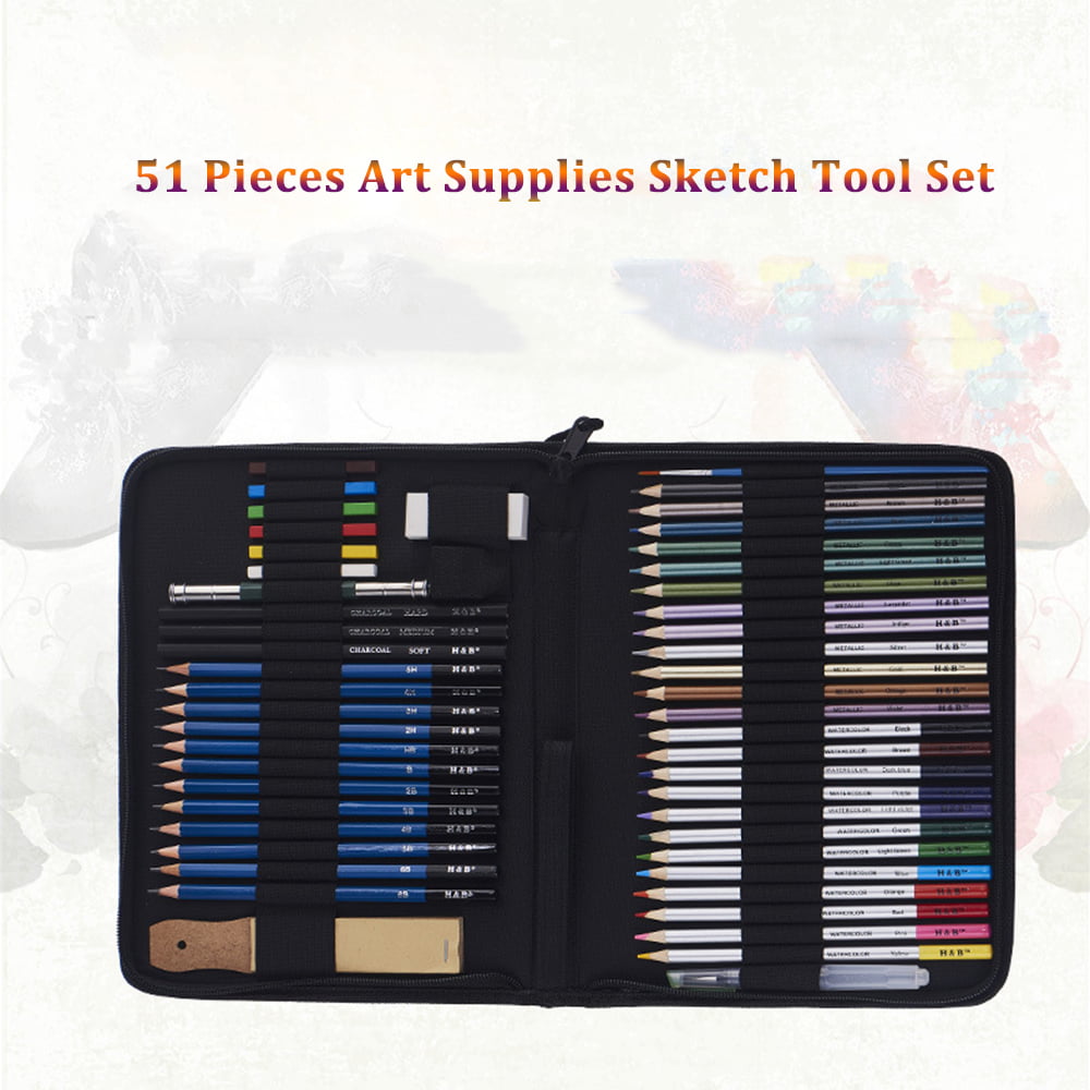 ArtSkills Charcoal Pencil Sketch Kit Drawing Set for Unisex Children and  Adults 13 Pcs  Walmartcom