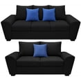 thumbnail image 1 of Sala Modular 3-2 El Bazar Store Islandia Lino nacional Negro Sofá Love seat, 1 of 5