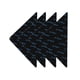 thumbnail image 1 of Zhuge Juego de 12 piezas de accesorios, tapete de alfombra antideslizante, cinta reutilizable y lavable para alfombras de área (negra, triangular), 1 of 5