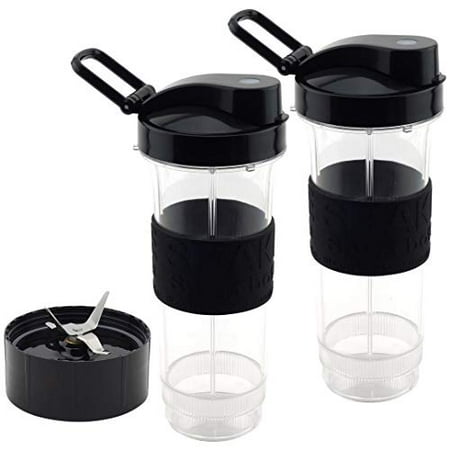 

2 Pack 20 Cups with To Lids and Cross Blade Replacement Set for MB1001