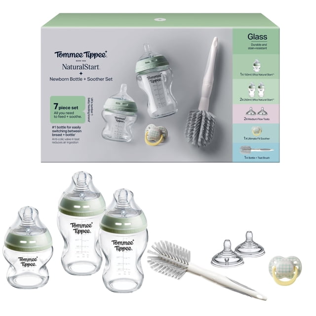Set de biberones Tommee Tippee Natural Start de vidrio 150 ml