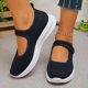 thumbnail image 4 of Zapatos de Caminata de Verano Mujeres Mujeres de Moda Casual Primavera Y Verano Malla Respirable Cuña Tacón Zapatos Gruesos con Correa Ajustable Mary, 4 of 9