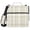Beige and White Plaid, variant on 3 Ring Zipper Binder with Shoulder Strap Waterproof Trapper Keeper 2 Inch D-Ring 500 Sheets Capacity Cartoon Flowers and Dots
