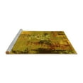 thumbnail image 2 of Ahgly Company Machine Washable Indoor Rectangle Oriental Yellow Industrial Area Rugs, 2' x 4', 2 of 4
