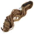 thumbnail image 4 of LOLIPPYY Long Ponytail Hair Extension Wavy Curly Claw Clip Ponytail Natural Looking Synthetic Fake Hairpiece for Women - Light Brown, 4 of 7