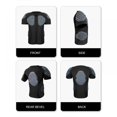 thumbnail image 3 of Kid's Padded Shirts Short Sleeve Compression Protective T Shirt Youth Protective Gear Football MMA Baseball Hockey, 3 of 12