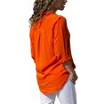 thumbnail image 1 of Fashnice T-shirt Femme Manches Longues Tee Tops Unis Tunique d'Été Décontractée Blouse Rouge 3TG, 1 of 3