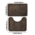 thumbnail image 3 of YOTQUSKI 15.74x23.62+15.74x19.68 in Bathroom Floor Mats Sets 2 Piece, Non Slip Bath Mat Rug, Thick Bath Rugs for Bath Room, Extra Soft Microfiber Bath Machine Washable Rugs, 3 of 4